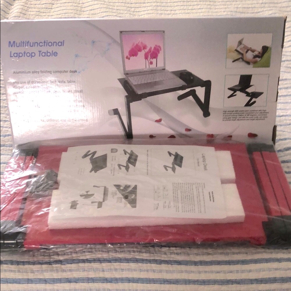 Multifunctional Laptop Table - Red